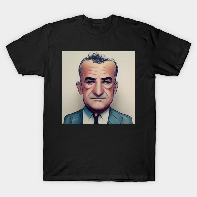 Lyndon B. Johnson | Comics Style T-Shirt by ComicsFactory